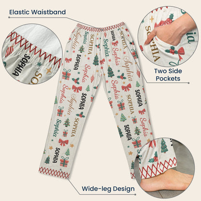 Our Family Matching Word Art - Personalized Lounge Pants