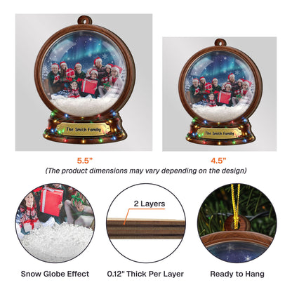 Custom Photo Family Together Christmas Gifts - Personalized Ornament