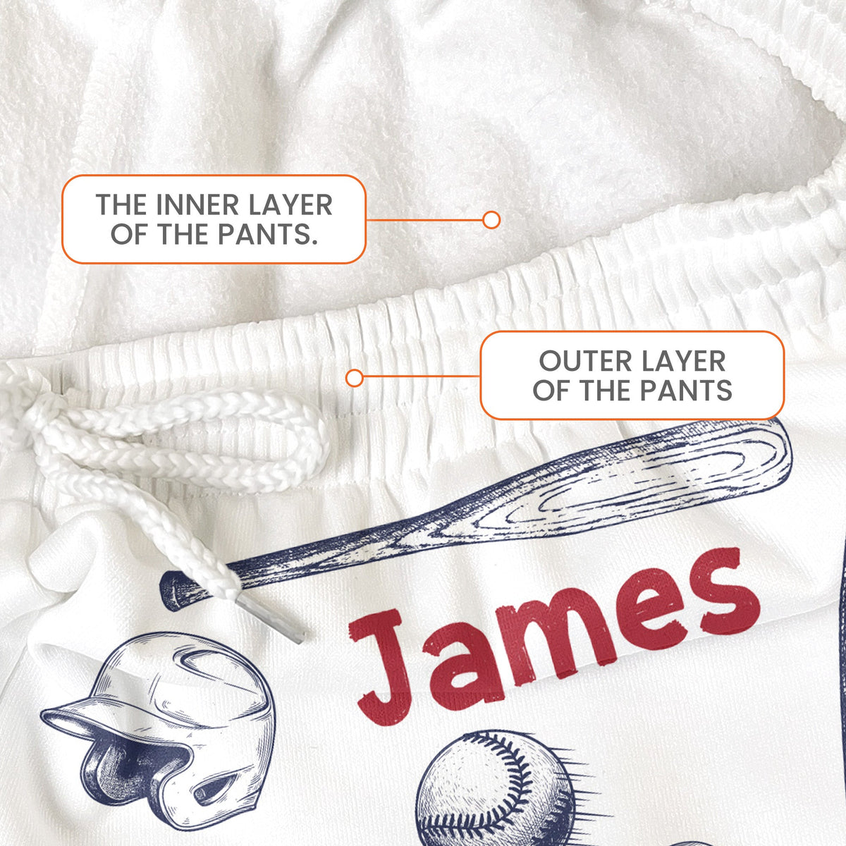 Custom Name & Number For Baseball Players New Version - Personalized Lounge Pants