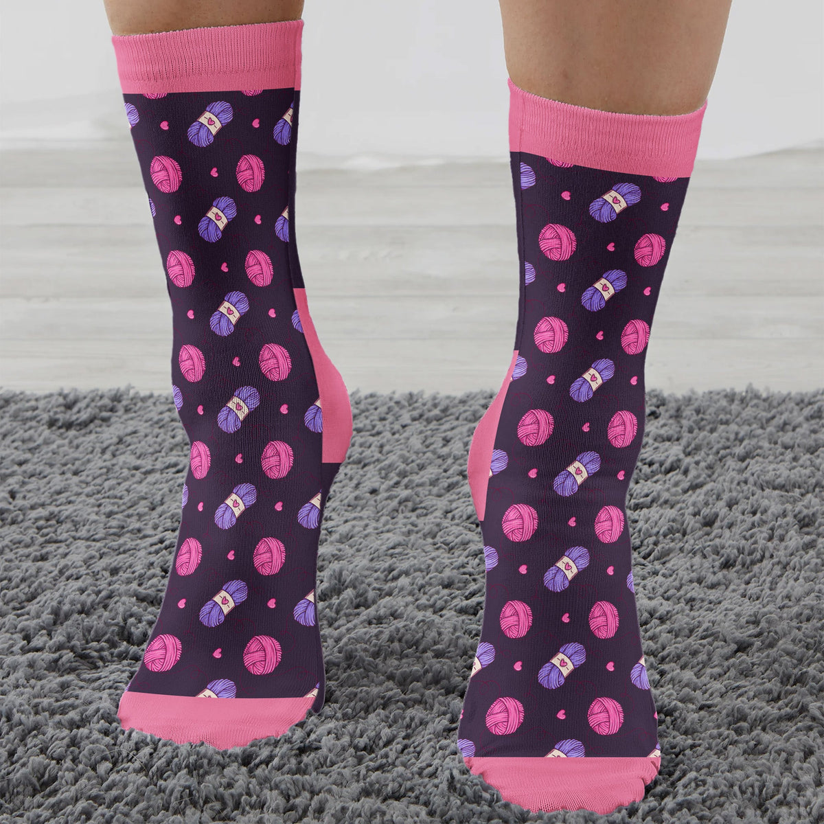 Knitting Funny Quote Gift For Knitting Lover - Personalized Socks
