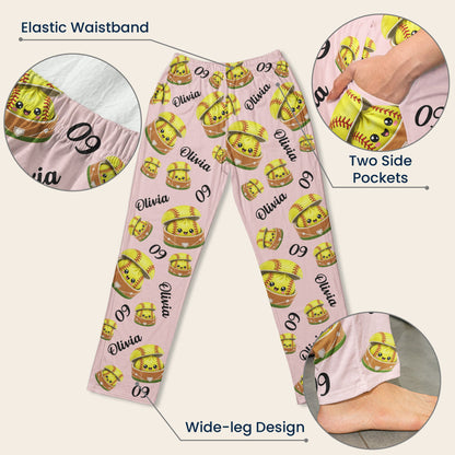 Cute Dumplings For Baseball, Softball, Soccer, Football, Basketball, Hockey Lover - Personalized Lounge Pants