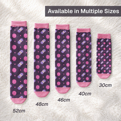 Knitting Funny Quote Gift For Knitting Lover - Personalized Socks
