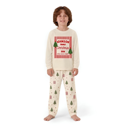 Festive Personalized Christmas Tree Family Christmas Pajamas With Pet