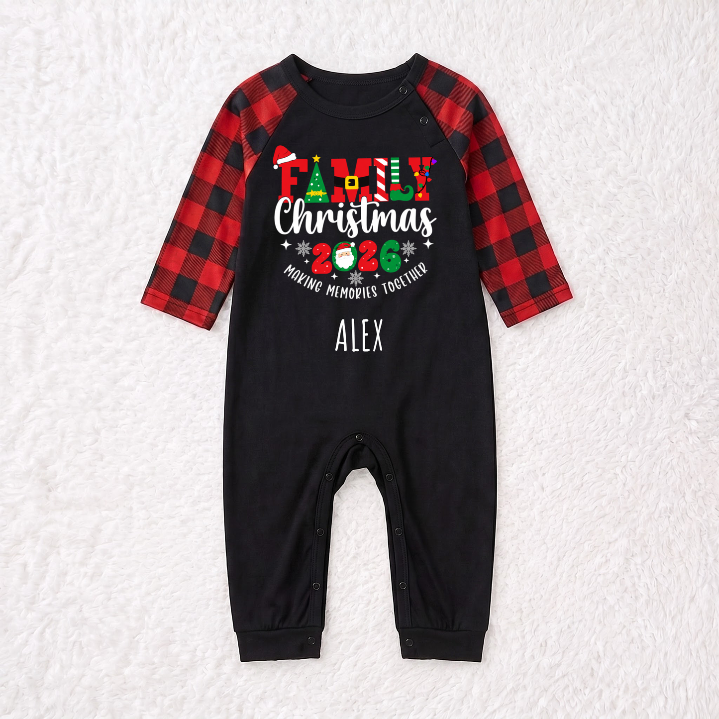 Custom Names Family Christmas 2026 Matching Family Christmas Pajamas