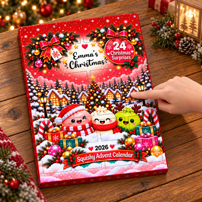 Christmas Gets Cuter Every Day - Personalized Dumpling Advent Calendar