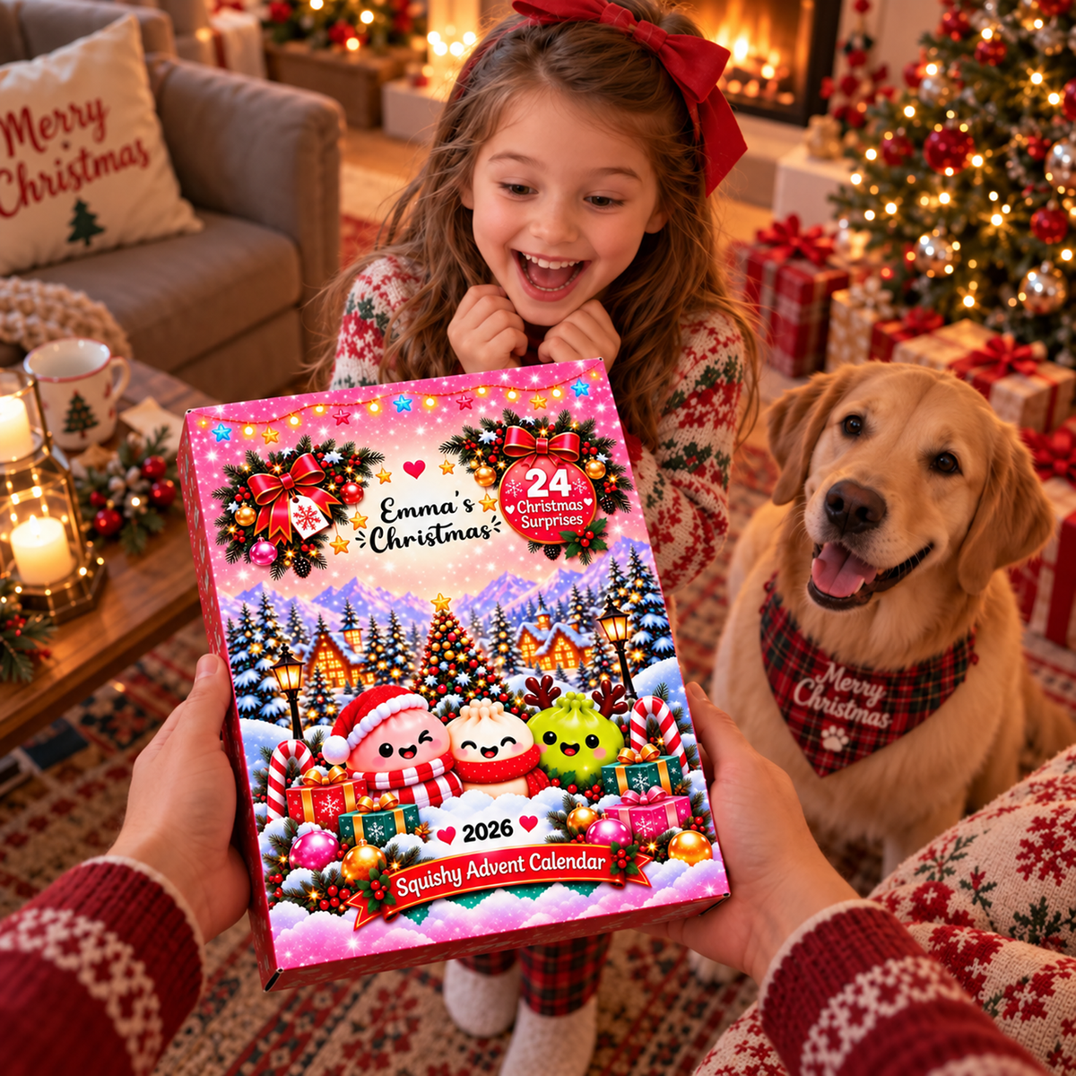 Christmas Gets Cuter Every Day - Personalized Dumpling Advent Calendar