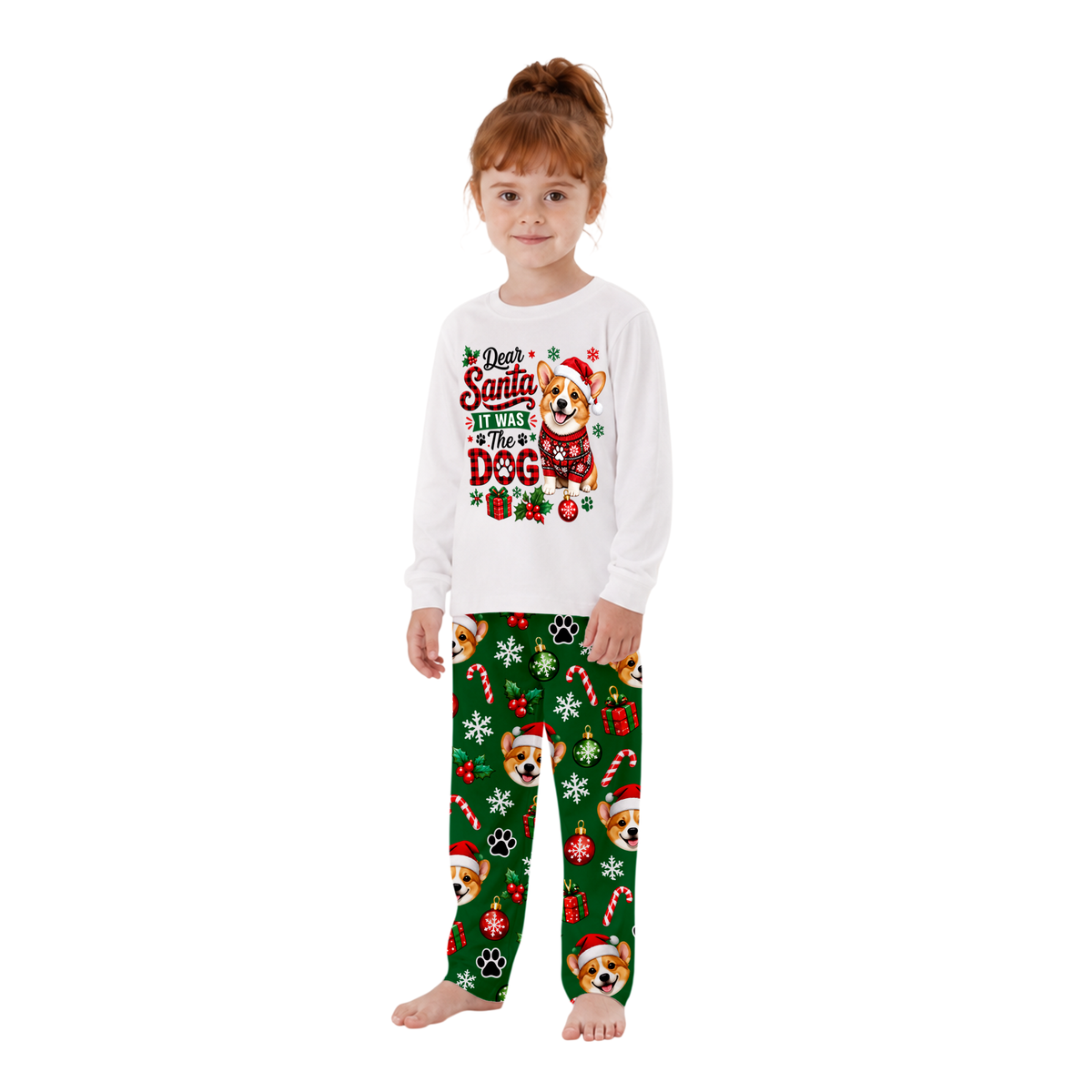 Custom Pet Face Dear Santa It Was The Dog Family Sleepwear Christmas