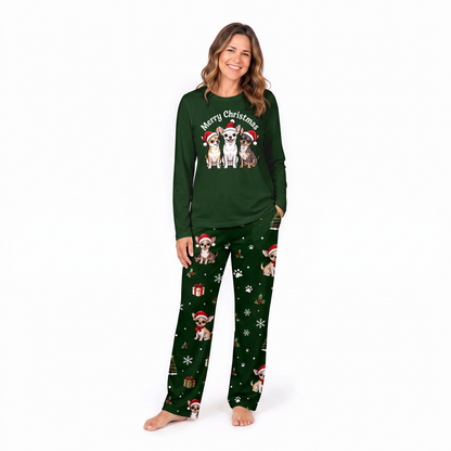 Cute Chihuahua Merry Christmas Dog Lover Matching Family Christmas Pajamas