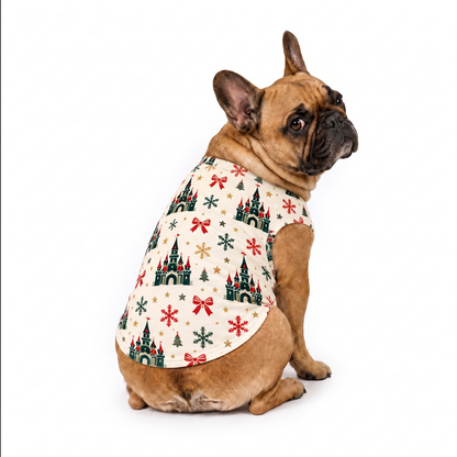 Festive Castle Crew Personalized Family Christmas Pajamas With Pet