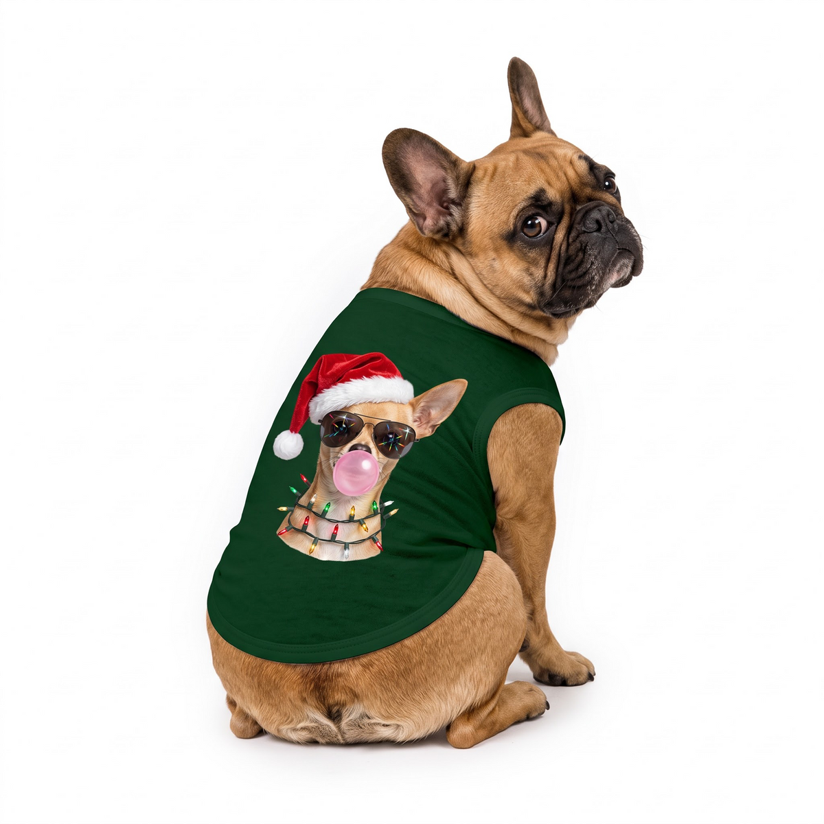 Funny Chihuahua Bubble Gum Christmas Dog Lover Matching Family Christmas Pajamas