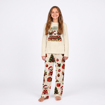Merry Christmas Chihuahua Matching Family Christmas Pajamas With Pet