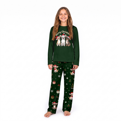 Cute Chihuahua Merry Christmas Dog Lover Matching Family Christmas Pajamas