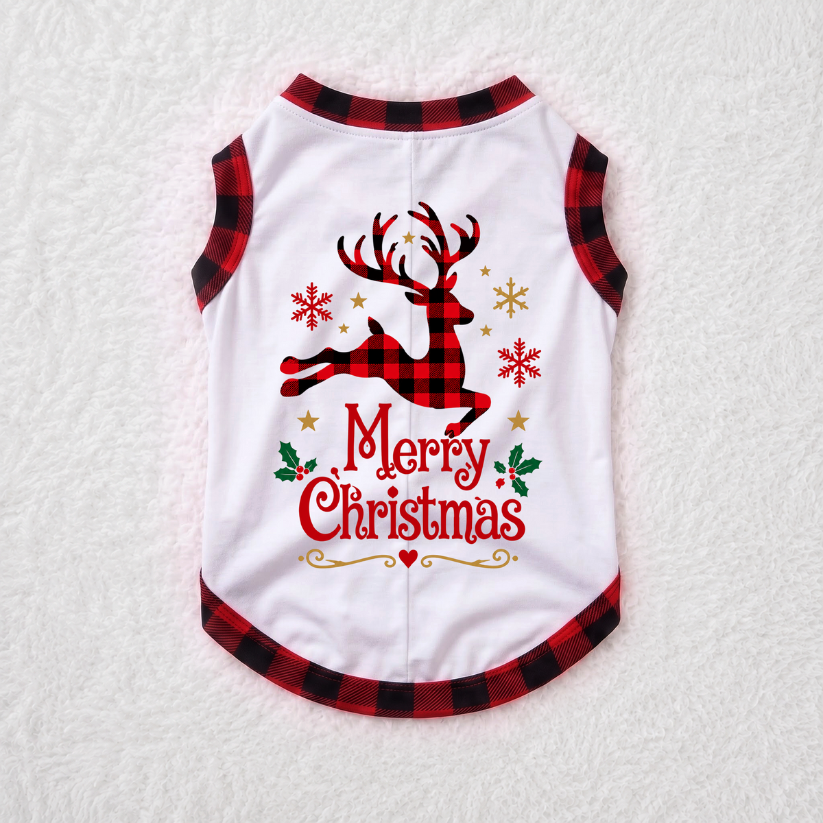 Merry Christmas Reindeer Family Matching Christmas Pajamas With Pet