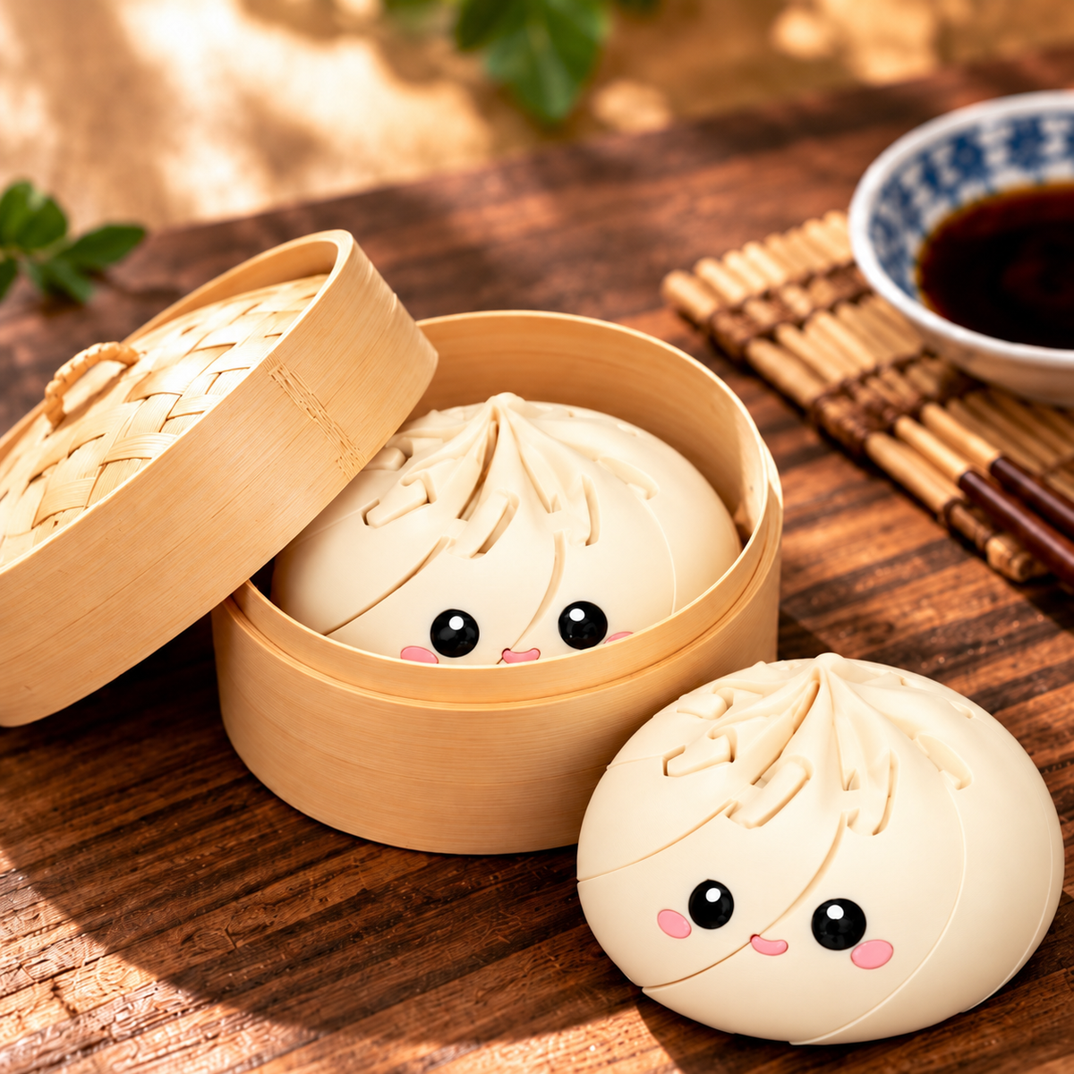 3D Printed Dumpling Fidget Toy | Kawaii Sensory Stress Relief Desk Buddy