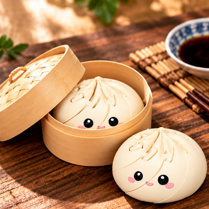 3D Printed Dumpling Fidget Toy | Kawaii Sensory Stress Relief Desk Buddy