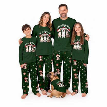 Cute Chihuahua Merry Christmas Dog Lover Matching Family Christmas Pajamas