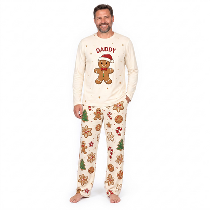 Funny Gingerbread Family Matching Christmas Pajamas With Pet