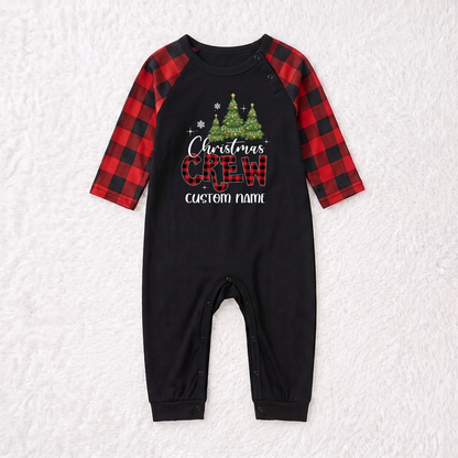 Cute Christmas Crew Matching Family Sleepwear Christmas