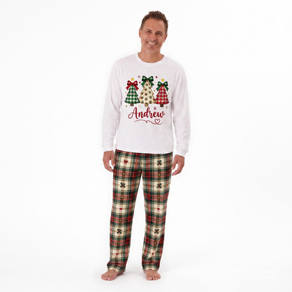 Elegant Personalized Christmas Tree Family Christmas Pajamas With Pet