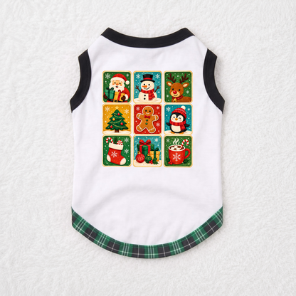 Cute Christmas Icons Family Matching Pajamas With Pet