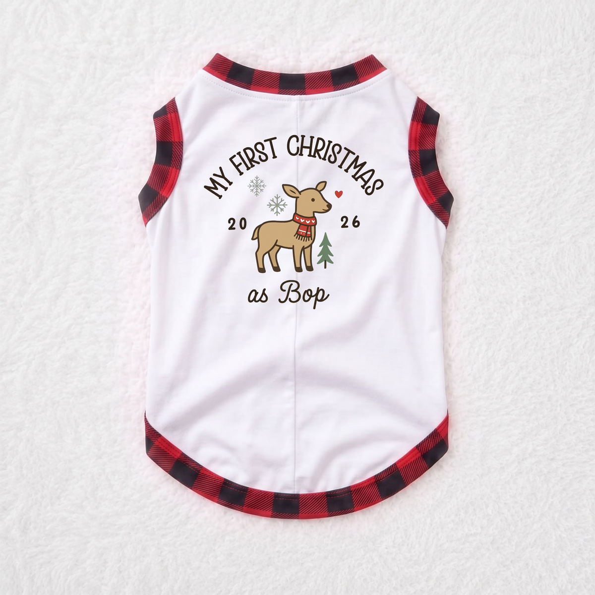 Adorable Personalized My First Christmas Reindeer Matching Family Christmas Pajamas