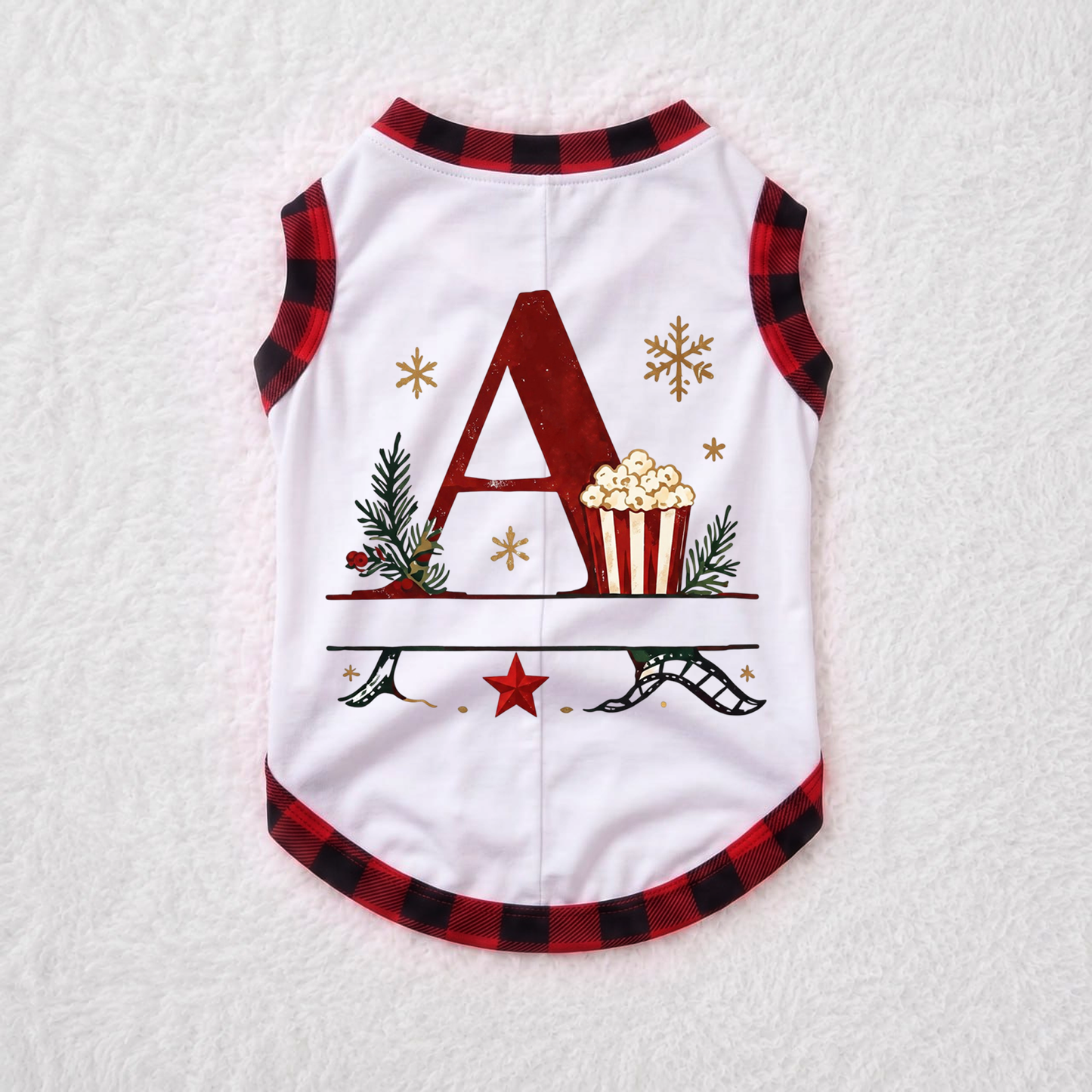Festive Personalized Christmas Movie Night Initial Family Christmas Pajamas