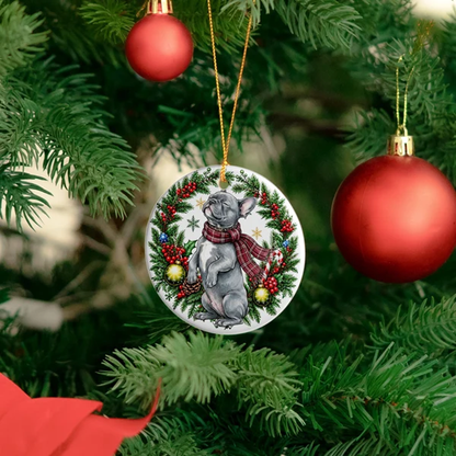 Custom Photo Christmas Gift For Pet Lover, Pet Portrait Ornament, Holiday Decoration Pet Memorial Keepsake - Personalized Ornament