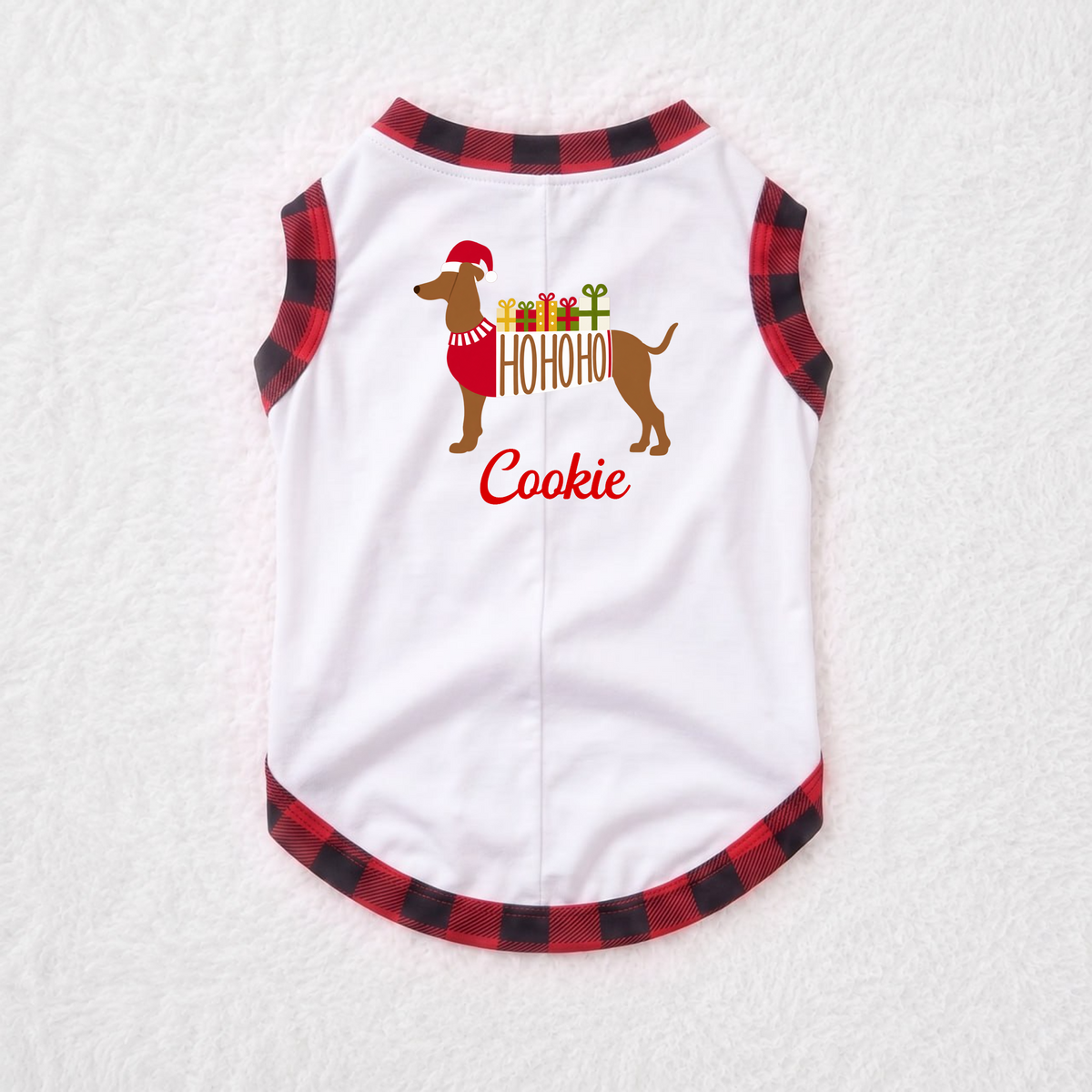 Cute Dachshund Santa Christmas Matching Family Pajamas With Pet