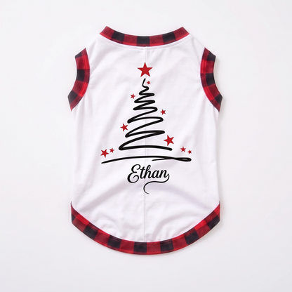 Custom Name Family Christmas Tree Matching Christmas Pajamas With Pet