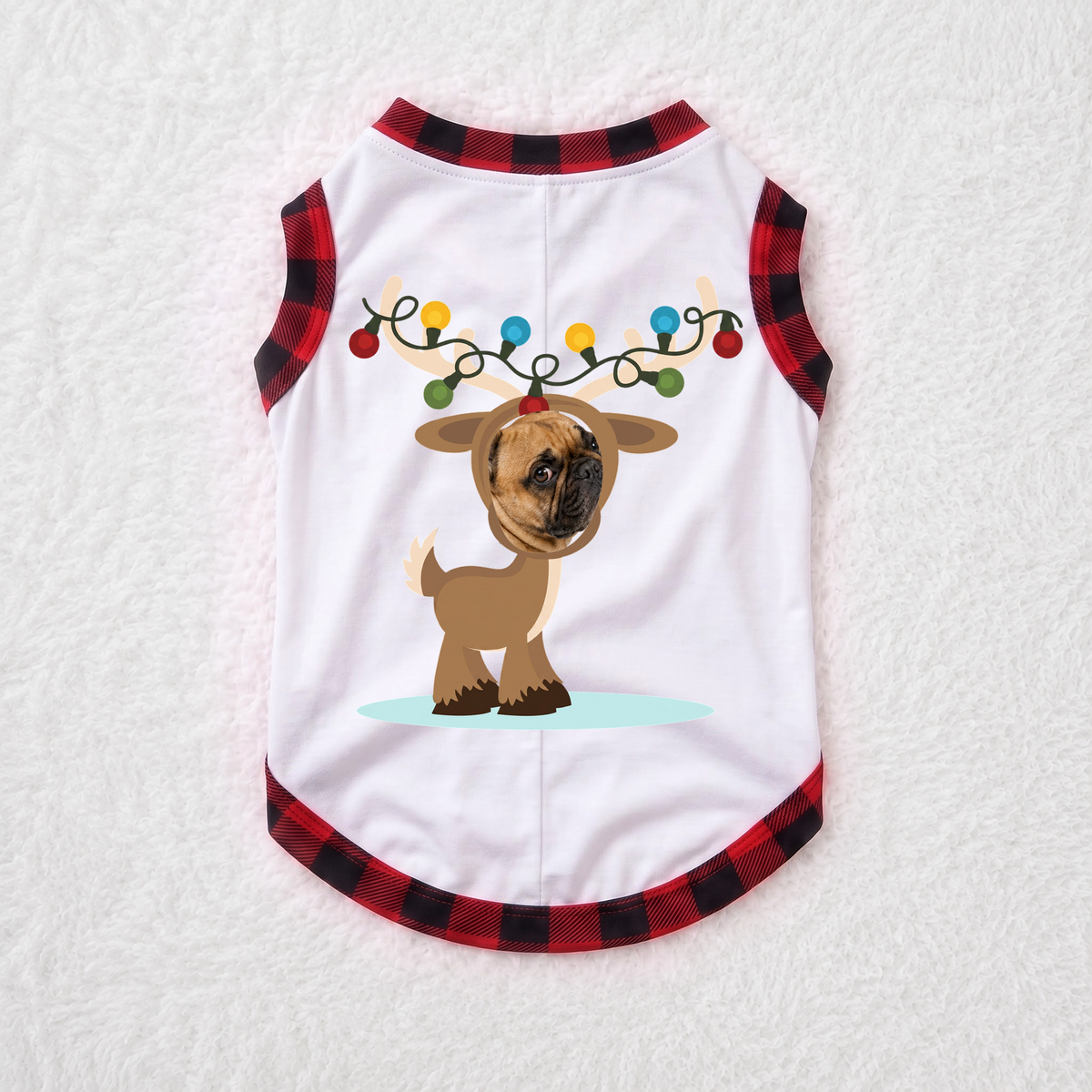 Custom Face Reindeer Family Matching Christmas Pajamas With Pet