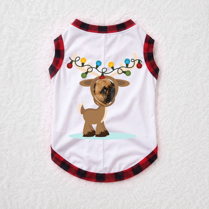 Custom Face Reindeer Family Matching Christmas Pajamas With Pet