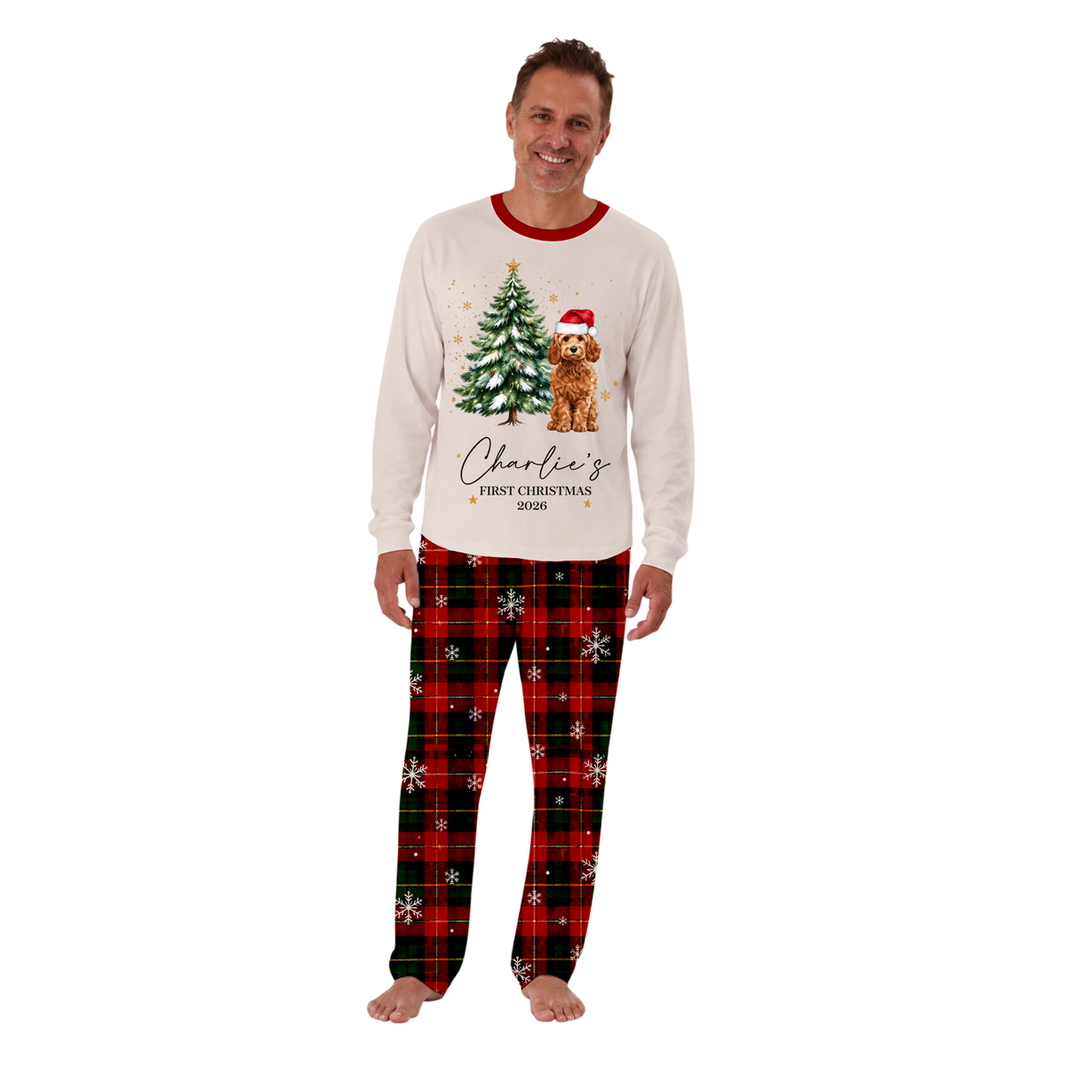 Personalised Dogs First Christmas Matching Family Christmas Pajamas With Pet (Copy)