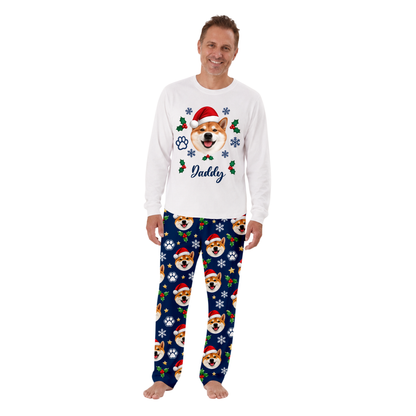 Personalized Dog Lover Holiday Matching Family Christmas Pajamas