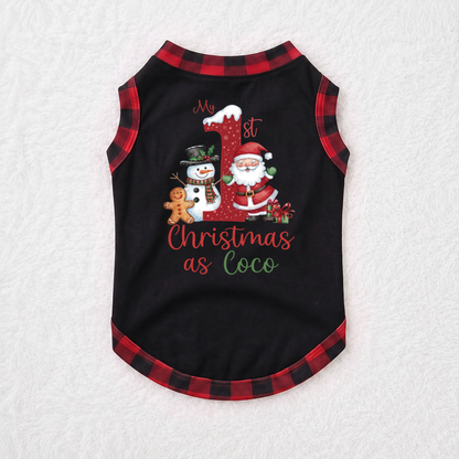 Cozy Christmas Santa Snowman Family Matching Christmas Pajamas With Pet