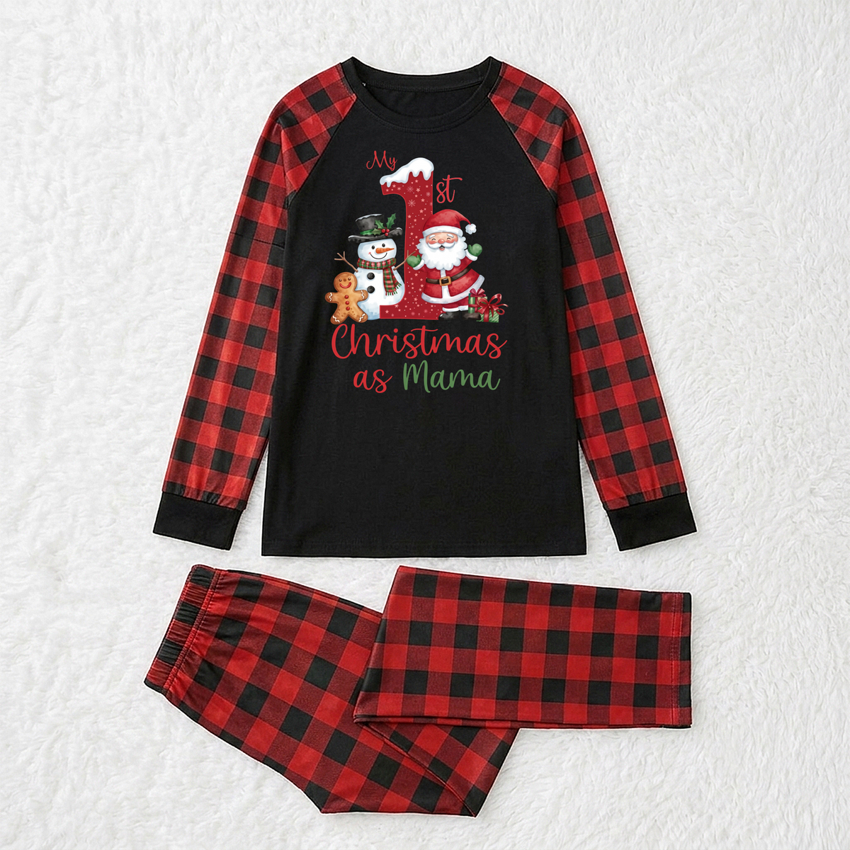 Cozy Christmas Santa Snowman Family Matching Christmas Pajamas With Pet