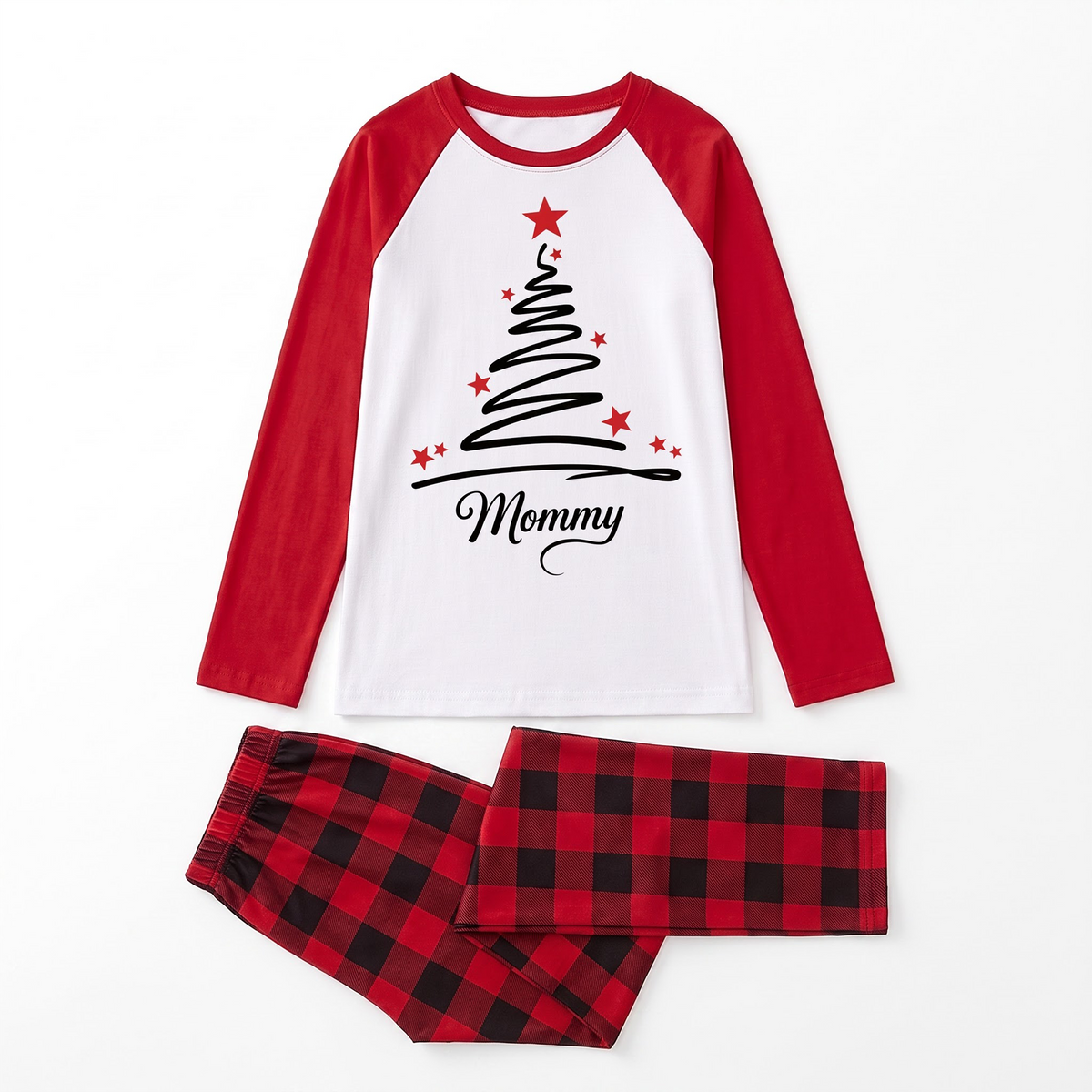 Custom Name Family Christmas Tree Matching Christmas Pajamas With Pet