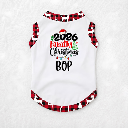 Festive Reindeer Christmas Family Matching Pajamas With Pet