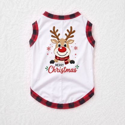 Merry Christmas Reindeer Family Matching Pajamas With Pet