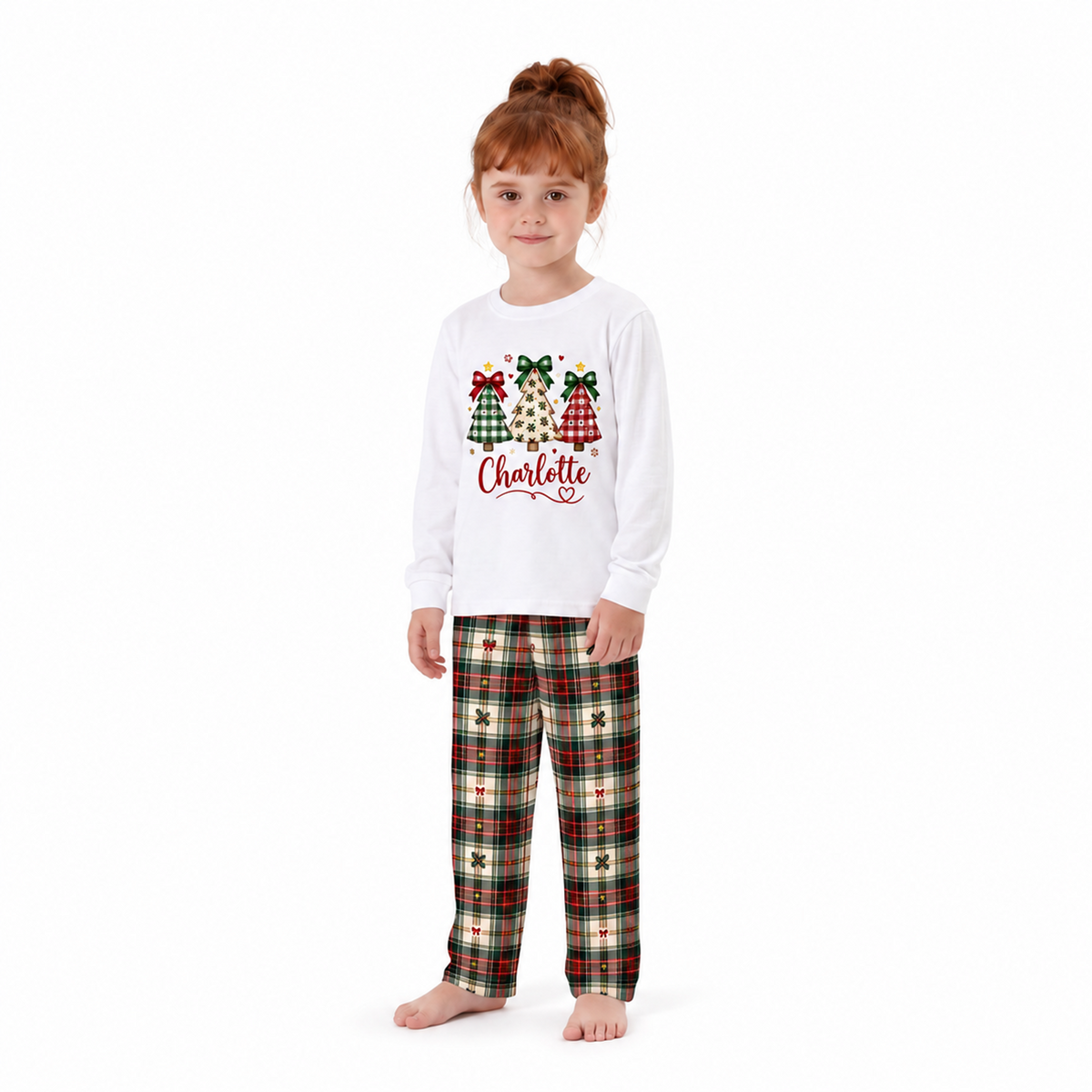 Elegant Personalized Christmas Tree Family Christmas Pajamas With Pet
