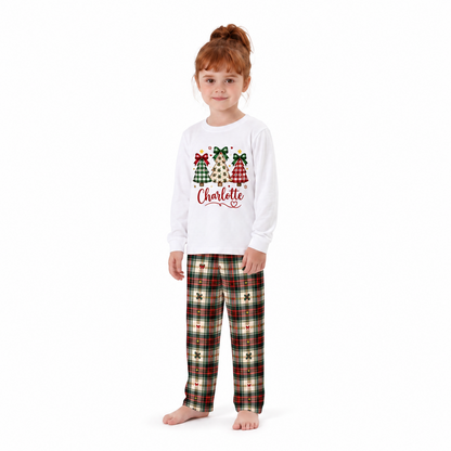 Elegant Personalized Christmas Tree Family Christmas Pajamas With Pet