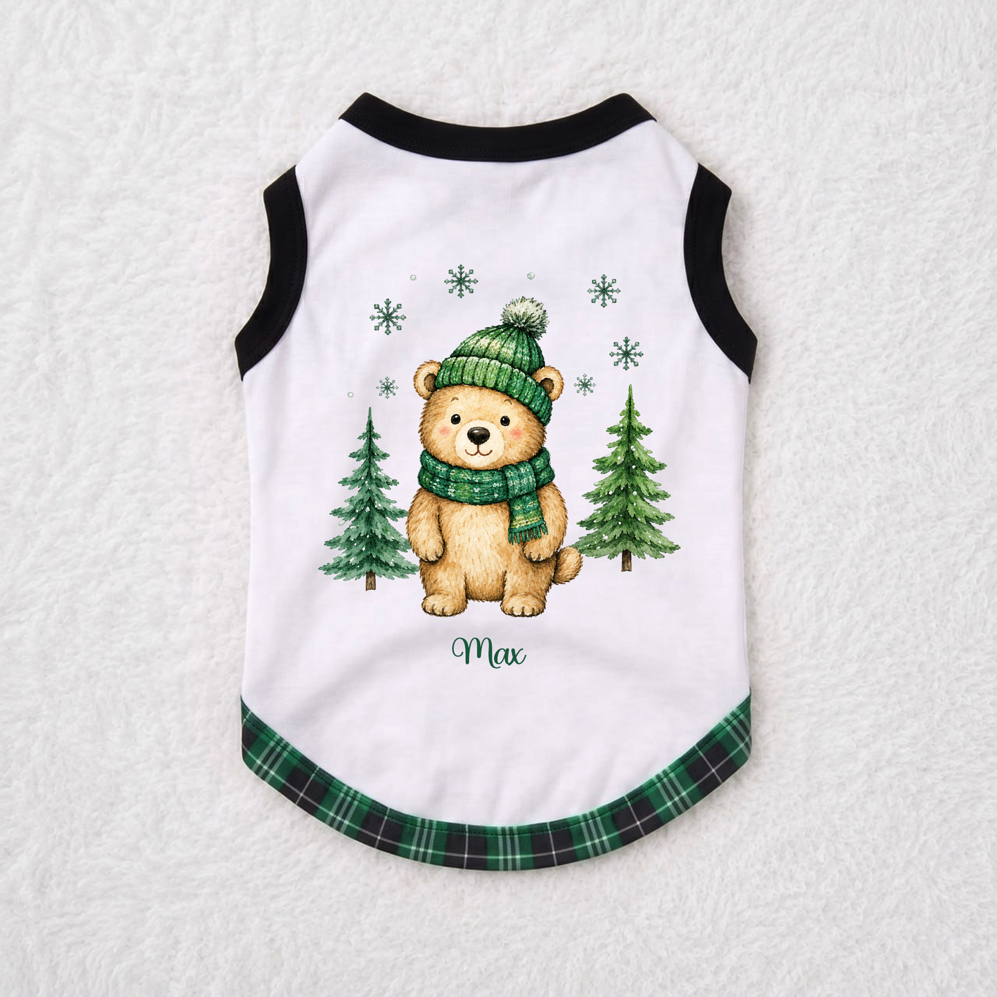 Cute Bear Christmas Tree Family Matching Christmas Pajamas With Pet