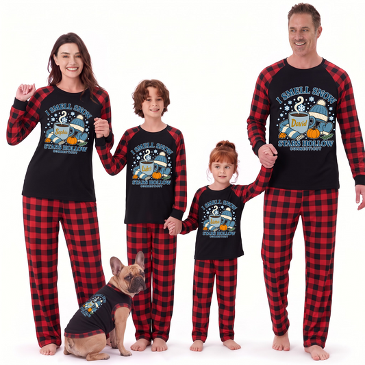 Cozy Christmas Coffee Lover Family Matching Christmas Pajamas With Pet