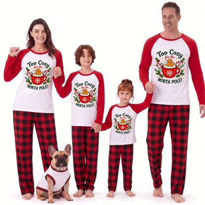 Cozy Gingerbread Mug Family Matching Christmas Pajamas With Pet