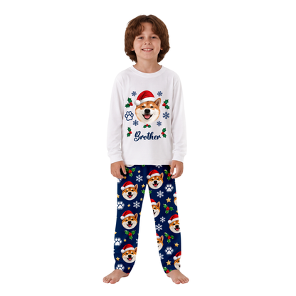 Personalized Dog Lover Holiday Matching Family Christmas Pajamas