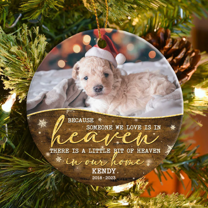 Pet Memorial Ornament, Loss Of Dog Ornament, Pet Loss Gift, Personalized Christmas Ornament
