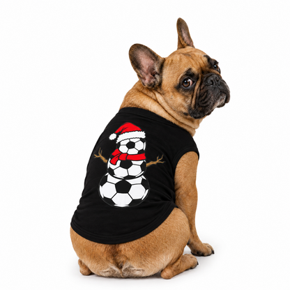 Soccer Snowman Matching Family Christmas Pajamas With Pet