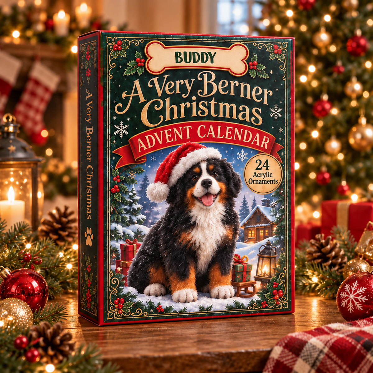 A Very Berner Christmas Advent Calendar 2026 - 24-Day Festive Countdown, Acrylic Charms Blind Box