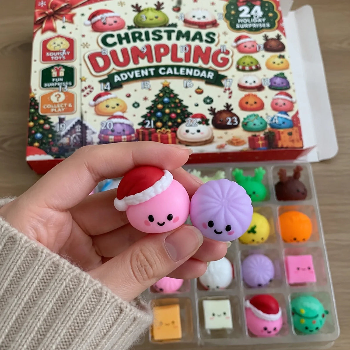 Squishy Dumpling Christmas Kids Gifts - Advent Calendar