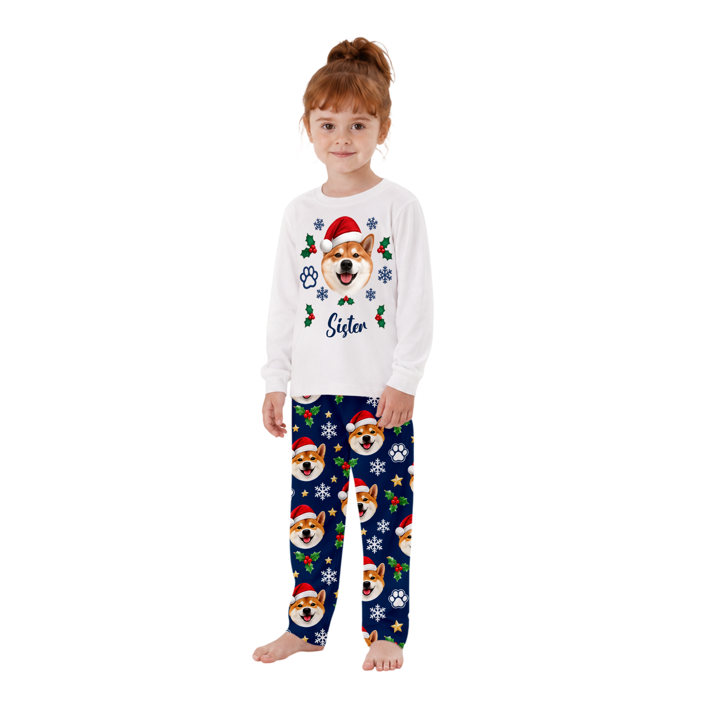 Personalized Dog Lover Holiday Matching Family Christmas Pajamas