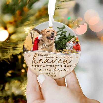 Pet Memorial Ornament, Loss Of Dog Ornament, Pet Loss Gift, Personalized Christmas Ornament